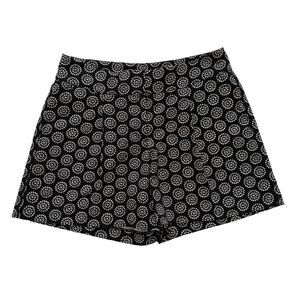 Ann Taylor Factory Shorts Black White Abstract Floral Print Pocket Dressy Size 2